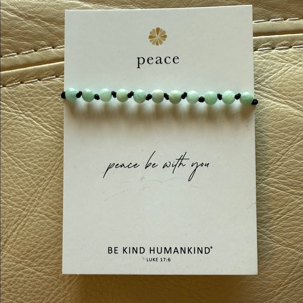 My Saint My Hero Beaded Bracelet - Mint Green
Brand New never worn